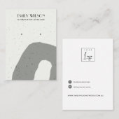 CARTE DE VISITE ÉCRAN DE TEXTURE CÉRAMIQUE ABSTRAIT (Devant / Derrière)