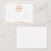 Carte De Visite Écran de votre logo Gold Foil Double Bow (Devant / Derrière)