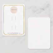 Carte De Visite Écran de votre logo mince or double mâchoire à che (Devant / Derrière)