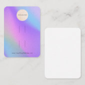 Carte De Visite Écran de votre logo Rainbow Double Bow (Devant / Derrière)