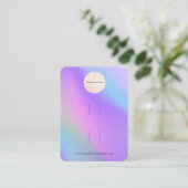 Carte De Visite Écran de votre logo Rainbow Double Bow (Debout devant)