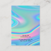 Carte De Visite Écran d'écoute de script holographique moderne (Dos)