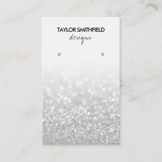 Carte De Visite Écran d'écoute des Parties scintillant Faux (Devant)