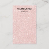 Carte De Visite Écran d'écoute des Parties scintillant Faux (Devant)