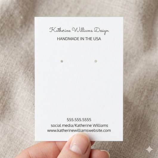 Carte De Visite Écran d'écoute | Fait à la main aux Etats-Unis