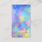 Carte De Visite Écran d'écoute Holographique Opal Iridescente (Devant)