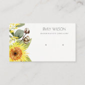 CARTE DE VISITE ÉCRAN D'ÉCRAN FLORALE EUCALYPTUS DE SUNFLOWER LOGO (Devant)