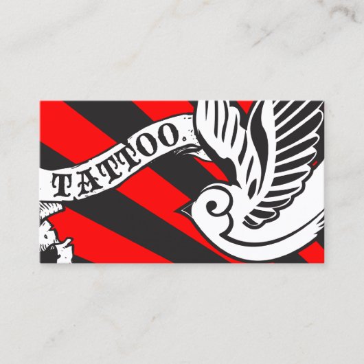 CARTE DE VISITE ÉCRAN DES INSTRUCTIONS APRÈS-SOINS TATOO (Devant)