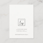 Carte De Visite Écran d'oreille à 3 oreilles à l'aquarelle verte b (Dos)