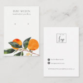 Carte De Visite Écran d'oreille à la branche de mandarin de Boho t (Devant / Derrière)