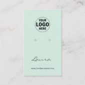 Carte De Visite Écran d'oreille à la menthe verte (Devant)