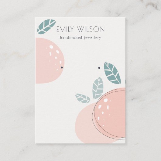 Carte De Visite Écran d'oreille Abstrait de la chair de fruité (Devant)