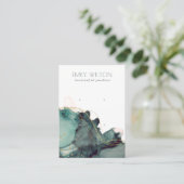 Carte De Visite Écran d'oreille Abstrait en encre d'alcool Gold Gr (Debout devant)