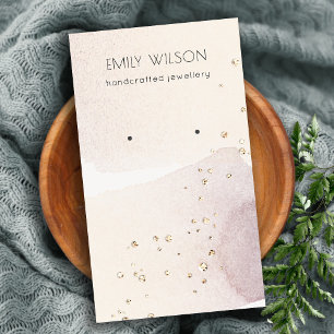 Carte De Visite Écran d'oreille Abstrait Gold Purple