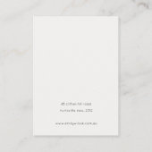 Carte De Visite Écran d'oreille Abstrait Gold Purple (Dos)