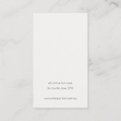 Carte De Visite Écran d'oreille Abstrait Gold Purple (Dos)