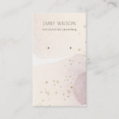 Carte De Visite Écran d'oreille Abstrait Gold Purple (Devant)