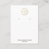 Carte De Visite Écran d'oreille Ajouter votre logo blanc (Devant)