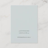 Carte De Visite Écran d'oreille aux papillons Aqua Blush Dreamy (Dos)