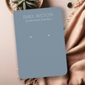 Carte De Visite Écran d'oreille bleu bouché simple minimal