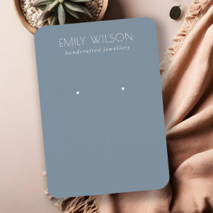 Carte De Visite Écran d'oreille bleu bouché simple minimal