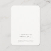 Carte De Visite Écran d'oreille Blush Rose Gold Agate Marbre 2 (Dos)