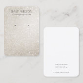 Carte De Visite Écran d'oreille brillant Parties scintillant en ar (Devant / Derrière)