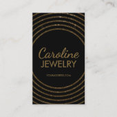 Carte De Visite Ecran d'oreille circulaire à billes d'or (Devant)