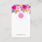 Carte De Visite Écran d'oreille couleur Fleur sauvage Spring Busin (Devant)