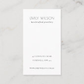 Carte De Visite Écran d'oreille couleur or rose floral (Dos)