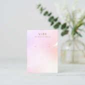 Carte De Visite Écran d'oreille couleur rose ombre (Debout devant)