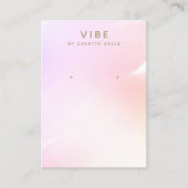 Carte De Visite Écran d'oreille couleur rose ombre (Devant)