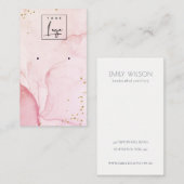 Carte De Visite Écran d'oreille couleur rose violet (Devant / Derrière)