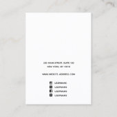 Carte De Visite Écran d'oreille couleur violet de lavande (Dos)