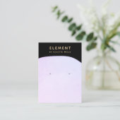 Carte De Visite Écran d'oreille couleur violet de lavande (Debout devant)