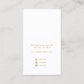 Carte De Visite Ecran d'oreille d'aquarelle Ocean Wave (Dos)