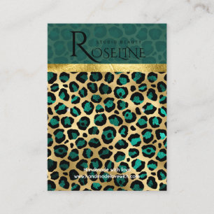 Carte De Visite Écran d'oreille de la jungle de tigre tropicale ro