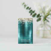 Carte De Visite Écran d'oreille de signature de Parties scintillan (Debout devant)