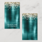 Carte De Visite Écran d'oreille de signature de Parties scintillan (Devant / Derrière)