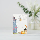 Carte De Visite Écran d'oreille du Citrouille Scarecrow Logo 2 (Debout devant)