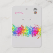 Carte De Visite Écran d'oreille du logo arc-en-ciel (Devant)