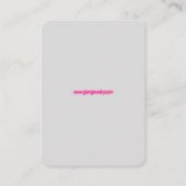 Carte De Visite Écran d'oreille du logo arc-en-ciel (Dos)