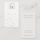 Carte De Visite Écran d'oreille du logo Confetti couleur Aquarelle (Devant / Derrière)