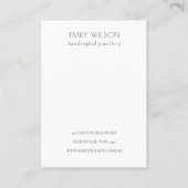 Carte De Visite Écran d'oreille du logo de la Parties scintillant  (Dos)