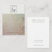 Carte De Visite Écran d'oreille du logo de la Parties scintillant (Devant / Derrière)