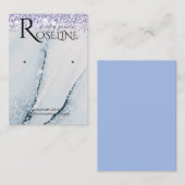 Carte De Visite Écran d'oreille du logo de la parties scintillant  (Devant / Derrière)