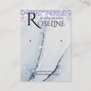 Carte De Visite Écran d'oreille du logo de la parties scintillant 