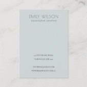 Carte De Visite Écran d'oreille du logo de papillon bleu Dreamy Aq (Dos)