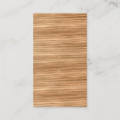 Carte De Visite Écran d'oreille du logo d'entreprise rustique (Dos)