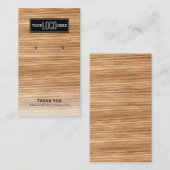 Carte De Visite Écran d'oreille du logo d'entreprise rustique (Devant / Derrière)